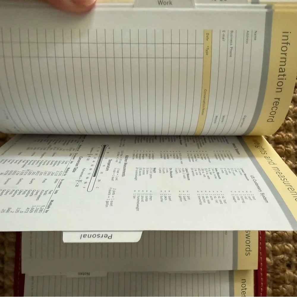Franklin Covey Red Day-Timer Folio Planner